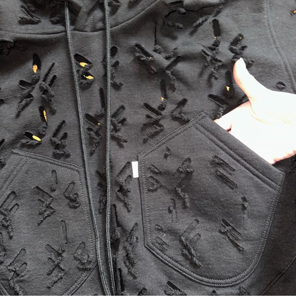 Juntae Kim slashed hoodie NWT - Picture 6 of 9